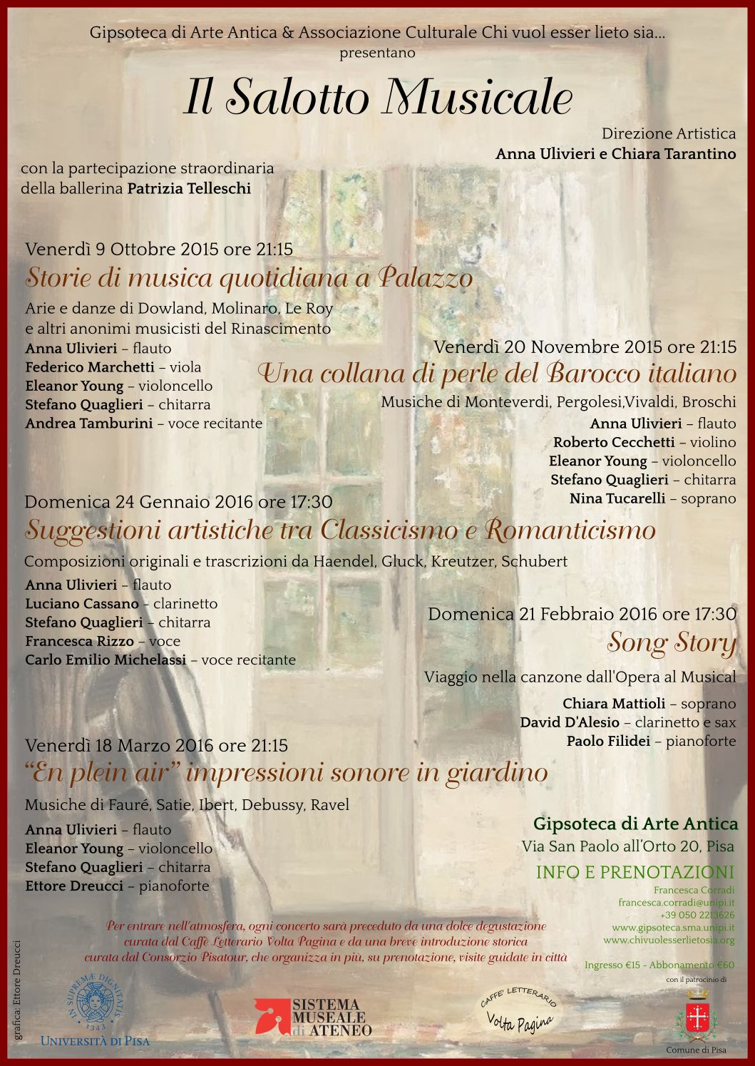 IL SALOTTO MUSICALE: CICLO DI CONCERTI E VISITE GUIDATE